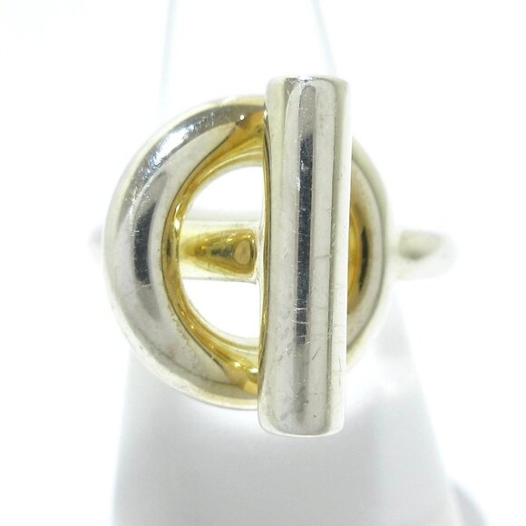 Auth HERMES Echappee - Silver 2******** Ring - Picture 7 of 8